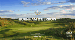 Desktop Screenshot of burnhamandberrowgolfclub.co.uk